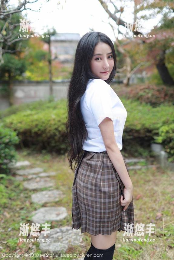 MFStar模范学院 - 小果冻儿与白裙的浪漫约会，原图和资源这里等你哦！